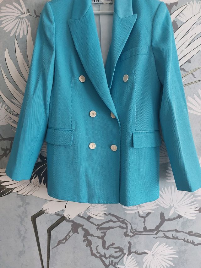 Blazer nueva Zara nueva azul cielo. Talla XS