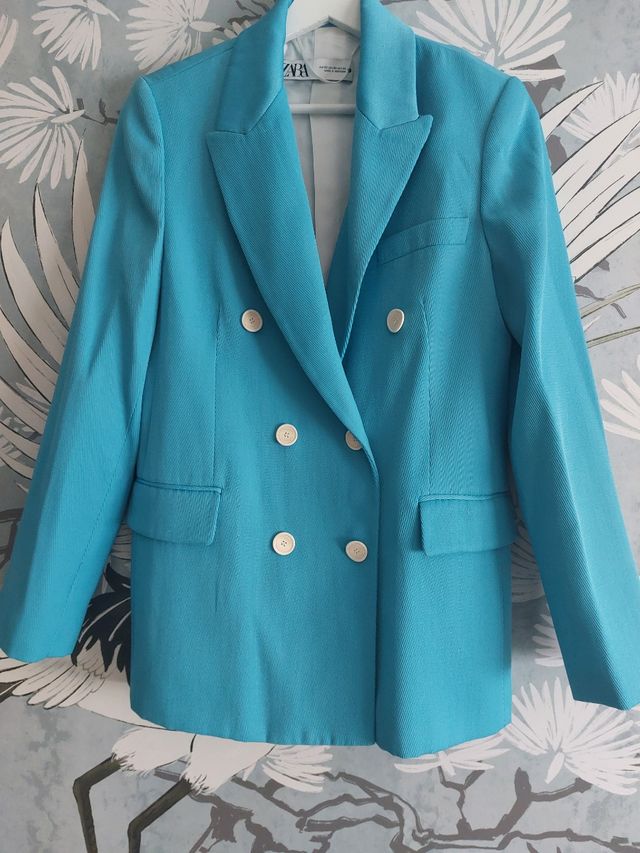 Blazer nueva Zara nueva azul cielo. Talla XS