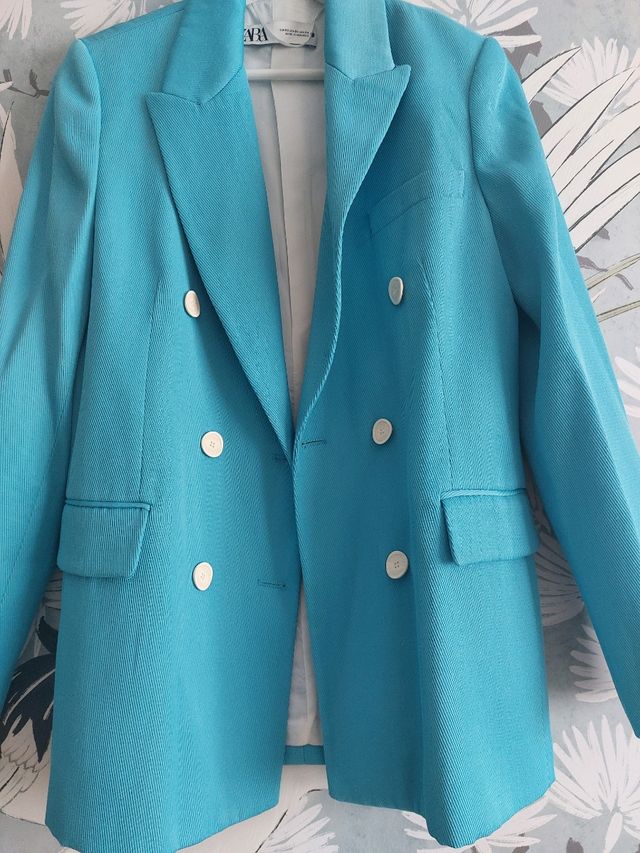 Blazer nueva Zara nueva azul cielo. Talla XS