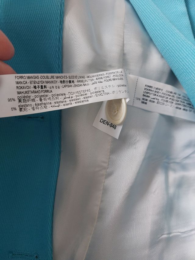 Blazer nueva Zara nueva azul cielo. Talla XS