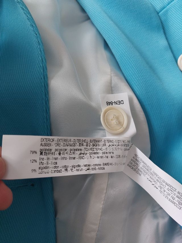 Blazer nueva Zara nueva azul cielo. Talla XS