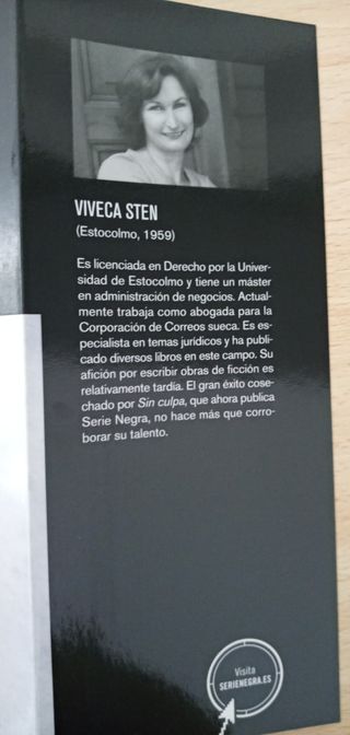 Sin Culpa Viveca Sten Serie Negra RBA  Primera edi