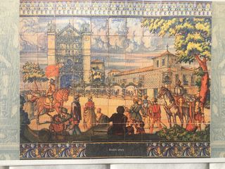 Láminas de azulejos del Palacio de Pimentel
