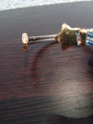 Pulsera de acero y oro 