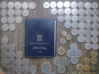 👛 Lote variado de monedas españolas del S. XX