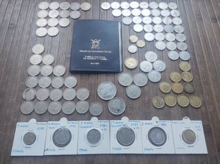 👛 Lote variado de monedas españolas del S. XX