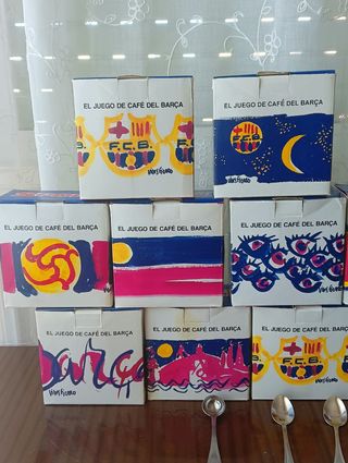 Juego de café Barça año Centenario. A ESTRENAR CAJ