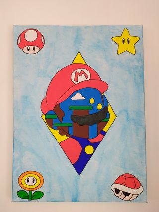 Super Mario Bros Quadro Cuadro videogames