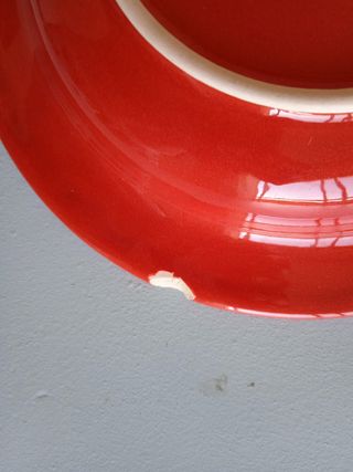 Lote de 4 platos hondos de barro