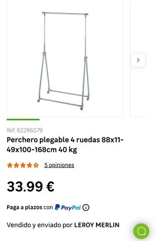 Perchero extensible