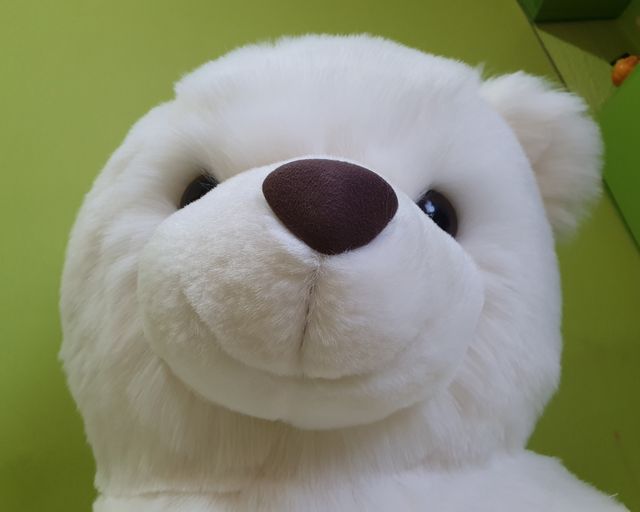 Oso peluche blanco grande