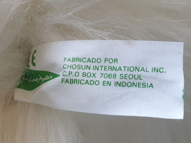 Oso peluche blanco grande