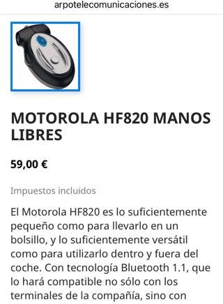 Manos libres para el coche