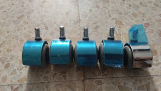 Ruedas silla escritorio anti rayaduras  11 mm