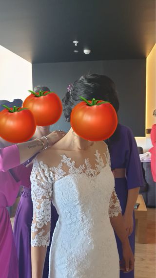 Vestido novia sirena