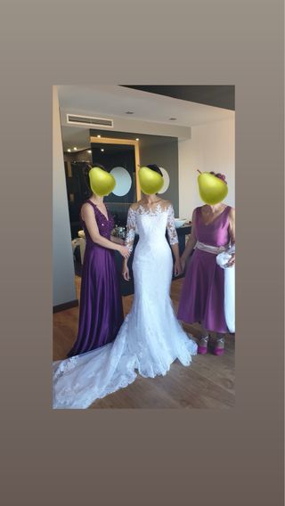 Vestido novia sirena