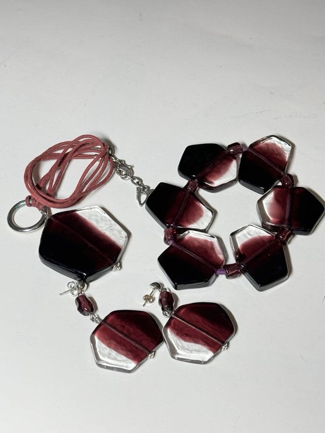 Parure in vetro di Murano