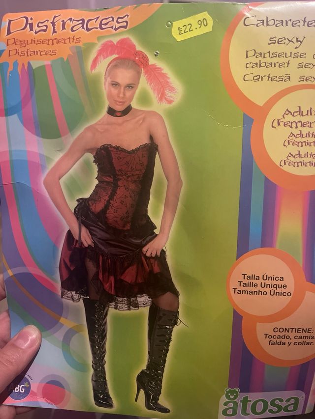 disfraz cabaretera