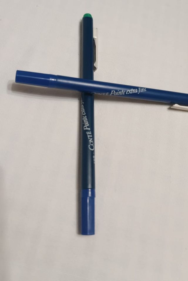 2 ROTULADORES CONTÈ PUNTA EXTRAFINA (VERDE Y AZUL)