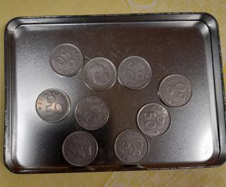 9 monedas de 50 pts Mundial 82