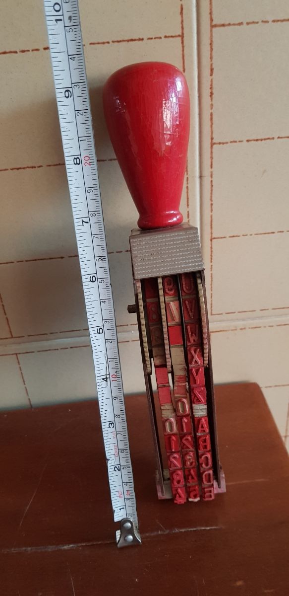 Timbro numeratore vintage