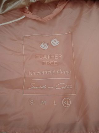 Anorak abrigo chaquetón rosa capucha Corte Inglés