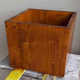 Cubo cubotto ripiano mensola in legno massello