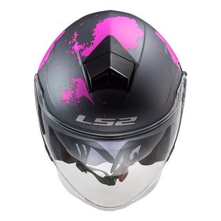 CASCO LS2 OF573 TWISTER II XOVER TITANIO PURPURA