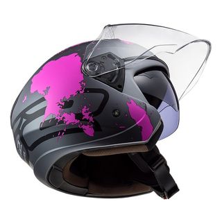CASCO LS2 OF573 TWISTER II XOVER TITANIO PURPURA