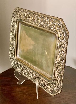 BANDEJITA ANTIGUA PLATEADA