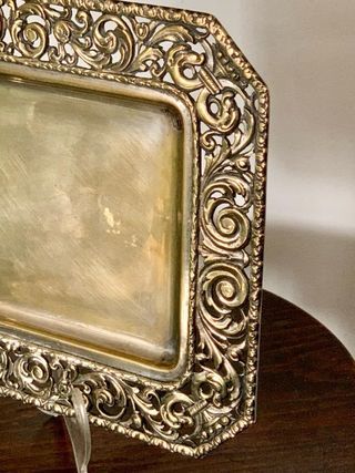 BANDEJITA ANTIGUA PLATEADA