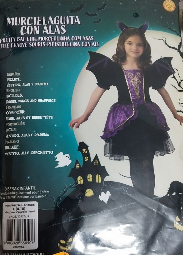 Disfraz de murcielaga