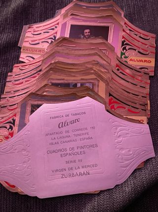 lote vitolas puros cuadros pintores españoles
