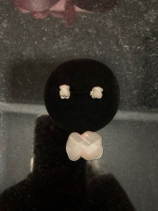 conjunto original de tous de plata y nacar