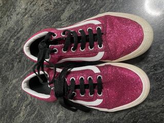 Vans old skool rosas purpurina