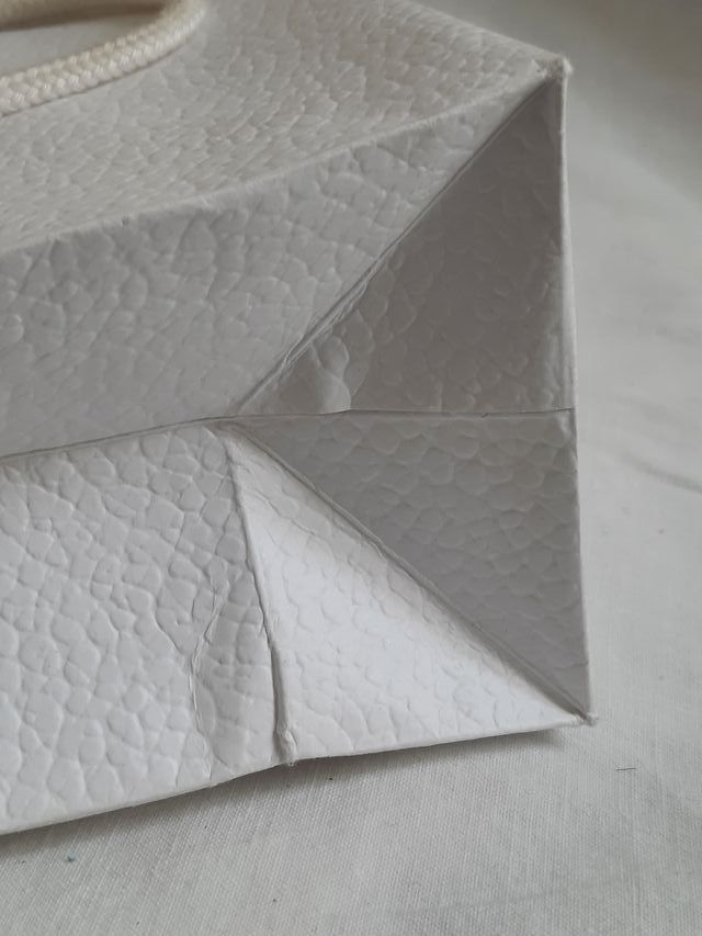 Bolsa de papel / cartón Dior blanca pequeña