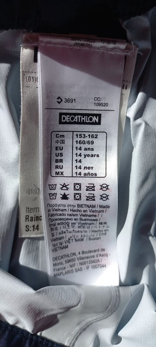 Conjunto 3 piezas nieve T-14 (seminuevo)