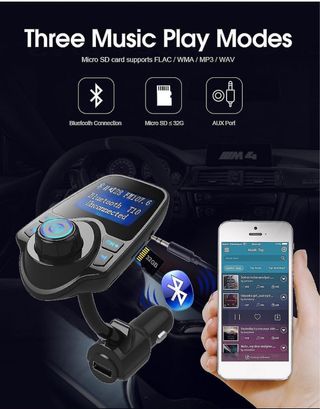 Manos libres Coche.Mp3 tarjeta SD -Bluetooth nuevo