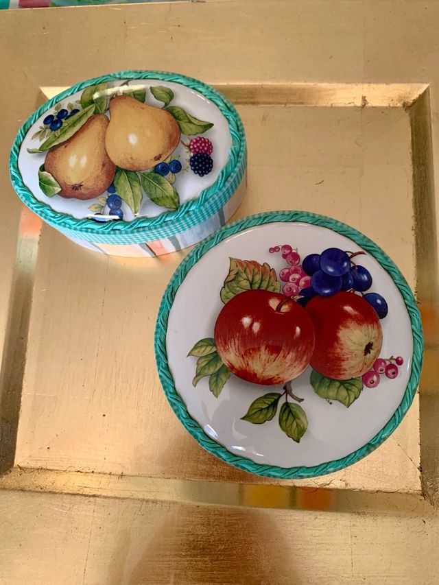 set 2 portagioie vintage