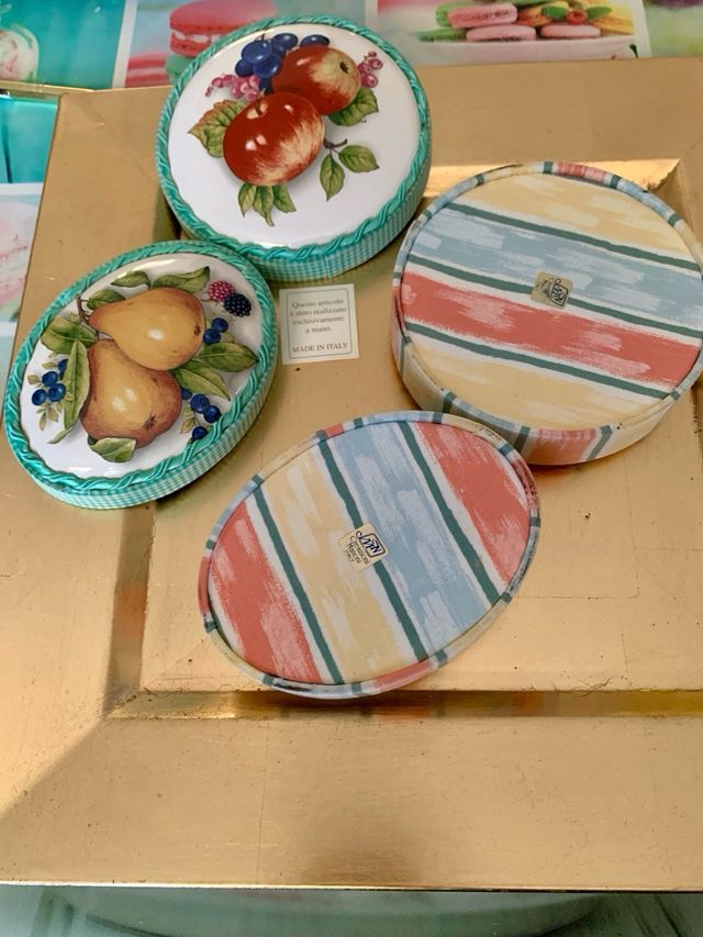 set 2 portagioie vintage