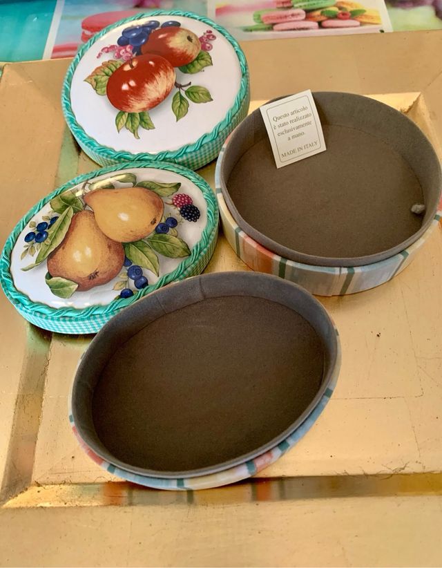 set 2 portagioie vintage