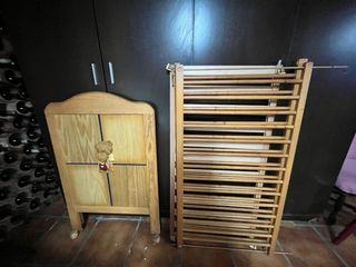 Cuna Madera Maciza de Pino Corte Inglés Alta gama.