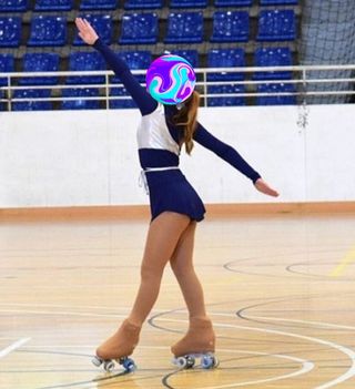 Maillot patinaje artístico 9-10-11 años