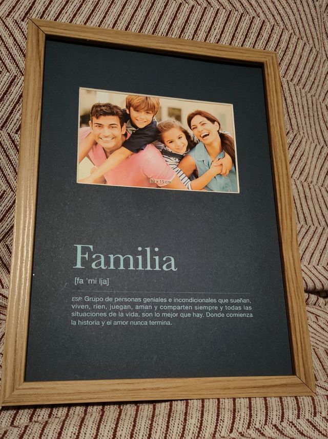 Marco fotos 10x15 definición "familia"