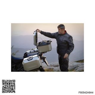 Baul trasero o maleta para moto de alumi F805