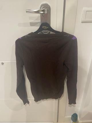 jersey punto marron gant
