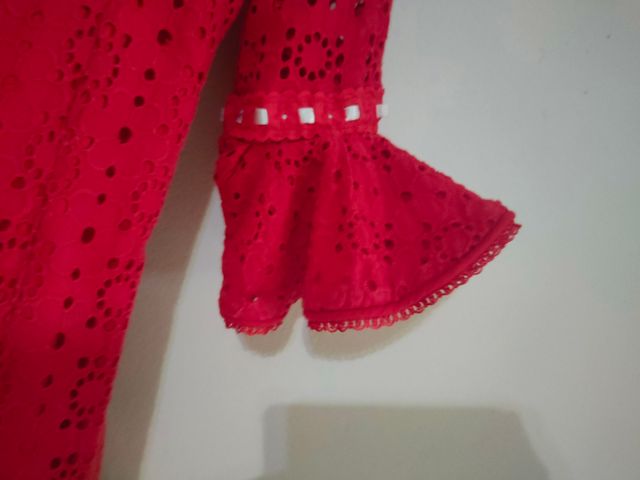 Traje rojo flamenca niñaT. 4