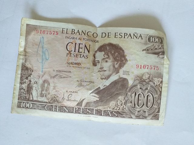 Billetes antiguos de España
