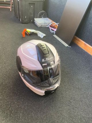 Casco moto como nuevo y candado rueda