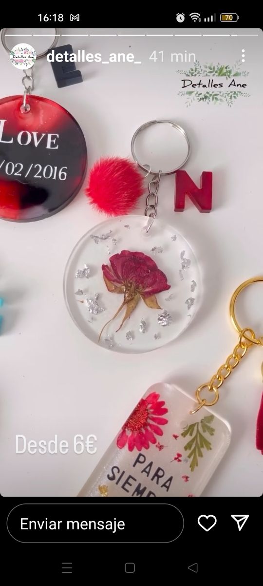 Llaveros San Valentin